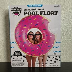 BigMouth Giant Pink Donut Pool Float - Pink